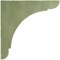 Ekena Millwork 1 3/4"W x 12"D x 12"H Extra Large Olympic Wood Vintage Decor Bracket, Restoration Green BKTWD01X12X12OLGR - alternate 3